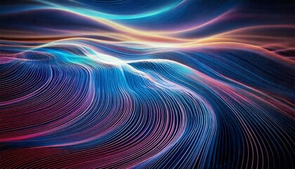 Wall Mural - wave band abstract background surface