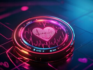 glowing wearable health patch symbolizes the future of real time non invasive monitoring