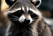 © wafi - black raccoon background illustration animal pet cute mammal close