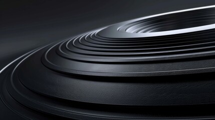 Wall Mural - A modern abstract background with a curved design that resembles the rings of Saturn.