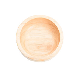 Wall Mural - Wooden bowl isolated on transparen png