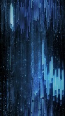 Wall Mural - A looping style screen background with data glitch and interference effects.