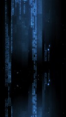 Wall Mural - A looping style screen background with data glitch and interference effects.