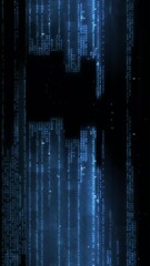 Wall Mural - A looping style screen background with data glitch and interference effects.