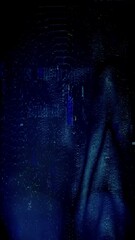 Wall Mural - A background or overlay texture of distorted digital glitch effects.