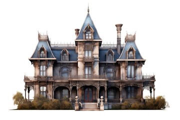 Wall Mural - Haunted mansion architecture building outdoors.