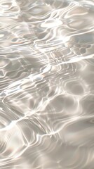 Canvas Print - Light gray water surface ripple outdoors nature.