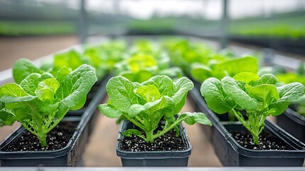 Aufkleber - High tech aeroponic farm growing nutritious lettuce in a precisely controlled mist environment with suspended roots for optimal nutrient absorption and sustainable food production