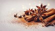 © Kristina - Star anise, cinnamon sticks, and cloves arranged on a light, festive background, evoking the warm scents of the season