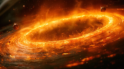 Wall Mural - unknown planet from outer space. space nebula. cosmic cluster of stars. outer space background