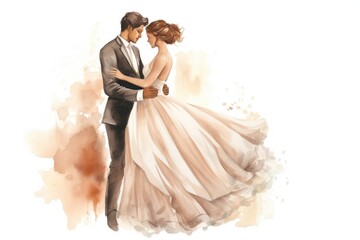 Wall Mural - Bride fashion wedding dress.