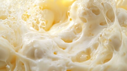 Poster - A close-up shot of a bowl filled with white food, suitable for use in cookbooks or recipes