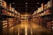 © gudangPIXEL - Warehouse Interior with Stacked Boxes