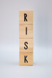 © n.s.d - RISKと書かれた積み木