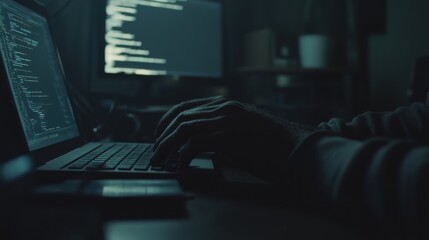 Programmer Working Late