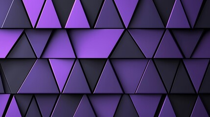 Canvas Print - abstract geometric pattern with triangles in shades of purple and black, ideal for backgrounds, text