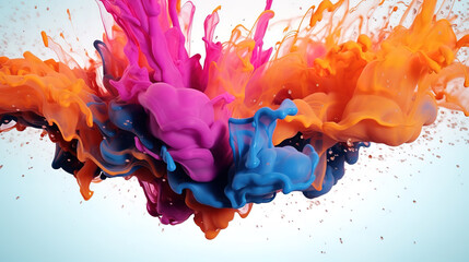 Wall Mural - incredible dynamic 3d extrusion showcasing a vibrant abstract pattern