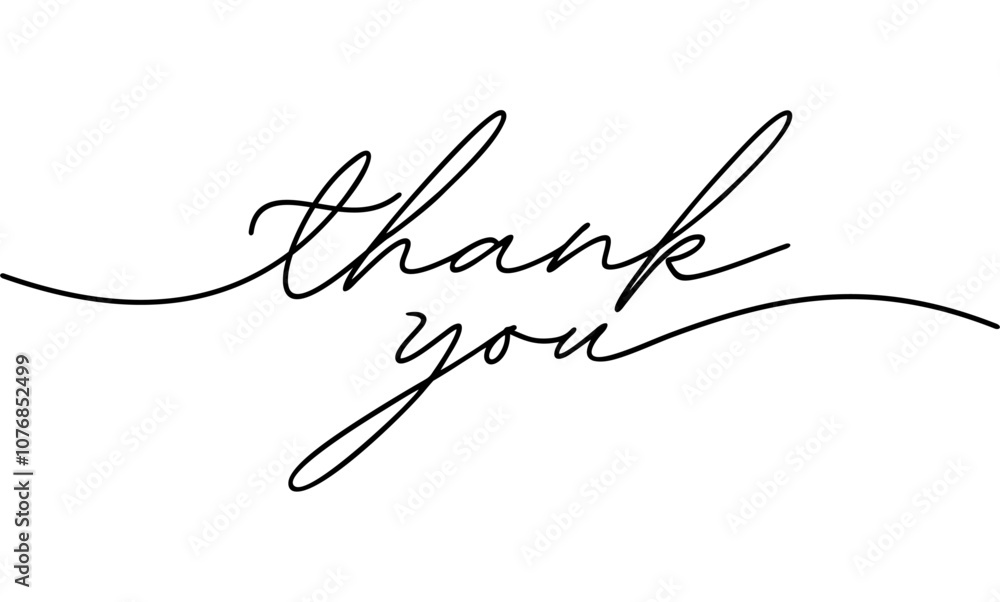 Thank you poster or thank you card printable isolated on white ...