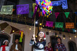 © Marcos - Mexican Posada and family breaking a traditional pinata to celebrate Christmas eve in Mexico Latin America, hispanic people and traditions