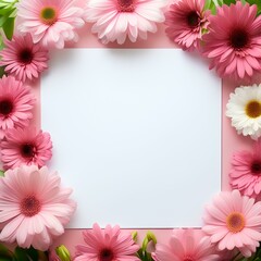 Sticker - frame of flowers