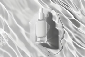 Wall Mural - cosmetic tube mockup white bottle.