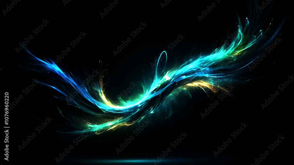Abstract digital wave background representing information technology ...
