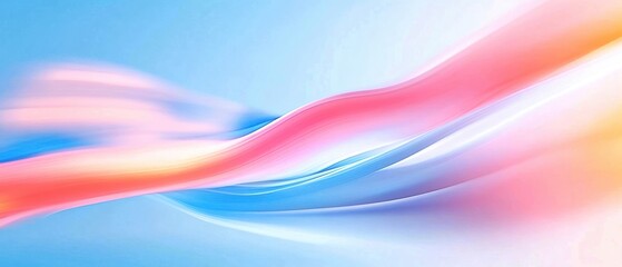 Wall Mural - Abstract wave background with soft pastel colors, ideal for modern designs and creative projects.