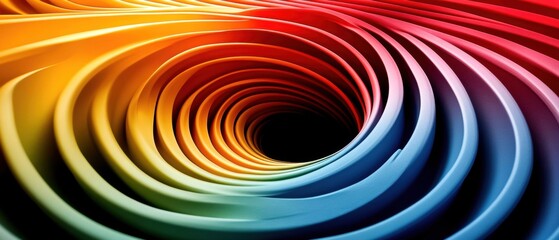Wall Mural - A vibrant swirl of colors creating a mesmerizing abstract pattern.