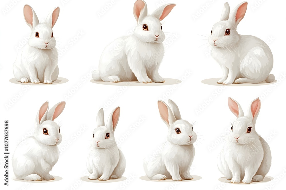 Rabbit and easter eggs frame watercolor mammal animal plant Cartoon ...