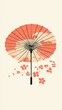 © Kitta Studio - Minimalistic Japanese Parasol Illustration