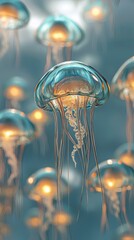 Poster - Crystal clear jellyfish