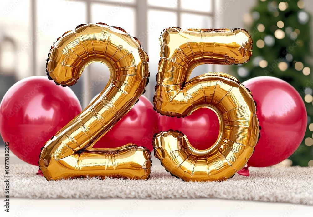 hyper realistic photo of 25th anniversary vector background design ...