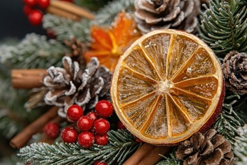 Sticker - A close-up shot of a colorful fruit arrangement on a table, ideal for use in food or still life photography