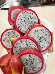 Sticker - Dragon fruit on a white board