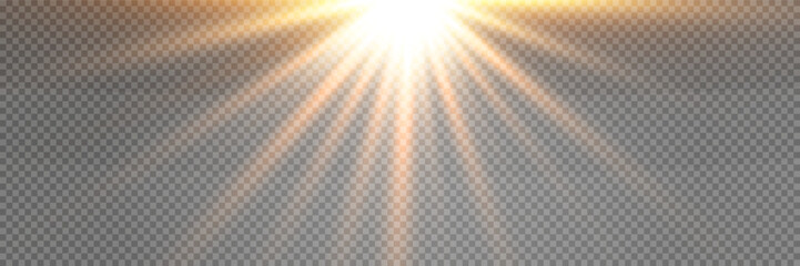 Wall Mural - white glowing light explodes on transparent background. sparkling magical dust particles. bright sta