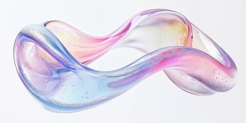 Wall Mural - this abstract art piece features colorful fluid designs with playful swirls and vivid bubbles, creat