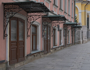 Wall Mural - entrance to the old building