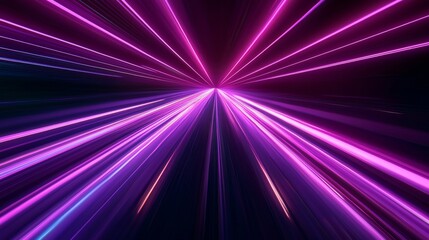 Sticker - Light lines indicating motion and speed with purple sparkles Represents everyday glowing effects such as headlights or optical fibers