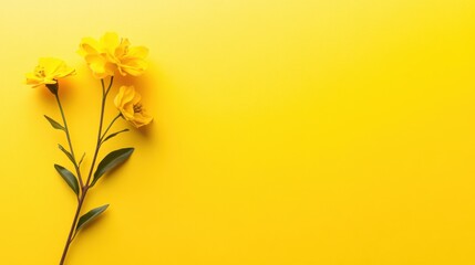 Wall Mural - vibrant solid yellow color background with a smooth and clean finish