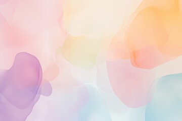 Aufkleber - Delicate shapes in pastel colors intertwine, creating a serene and minimalist design that evokes a sense of calm and harmony. Generative AI