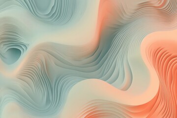Aufkleber - Soft pastel colors intertwine in flowing, abstract shapes that evoke a sense of calm and tranquility, inviting contemplation and inspiration. Generative AI