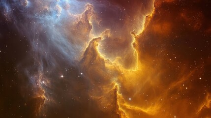 Wall Mural - nebula and galaxies in space. abstract cosmos background