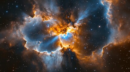 Wall Mural - nebula and galaxies in space. abstract cosmos background