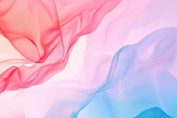 Aufkleber - Delicate pastel colors swirl seamlessly, forming gentle abstract shapes that evoke a serene and minimalist aesthetic. Generative AI