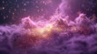© Земфира Ювашева - abstract purple background with gold sparkle. cosmic space backgorund