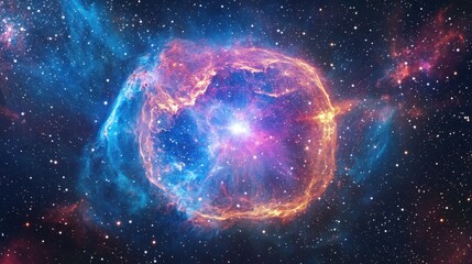 Wall Mural - what is a supernova, and how does it impact the universe? discuss the explosive death of massive sta
