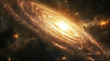 Wall Mural - what is the fate of the milky way? discuss predictions about the future of our galaxy, including its