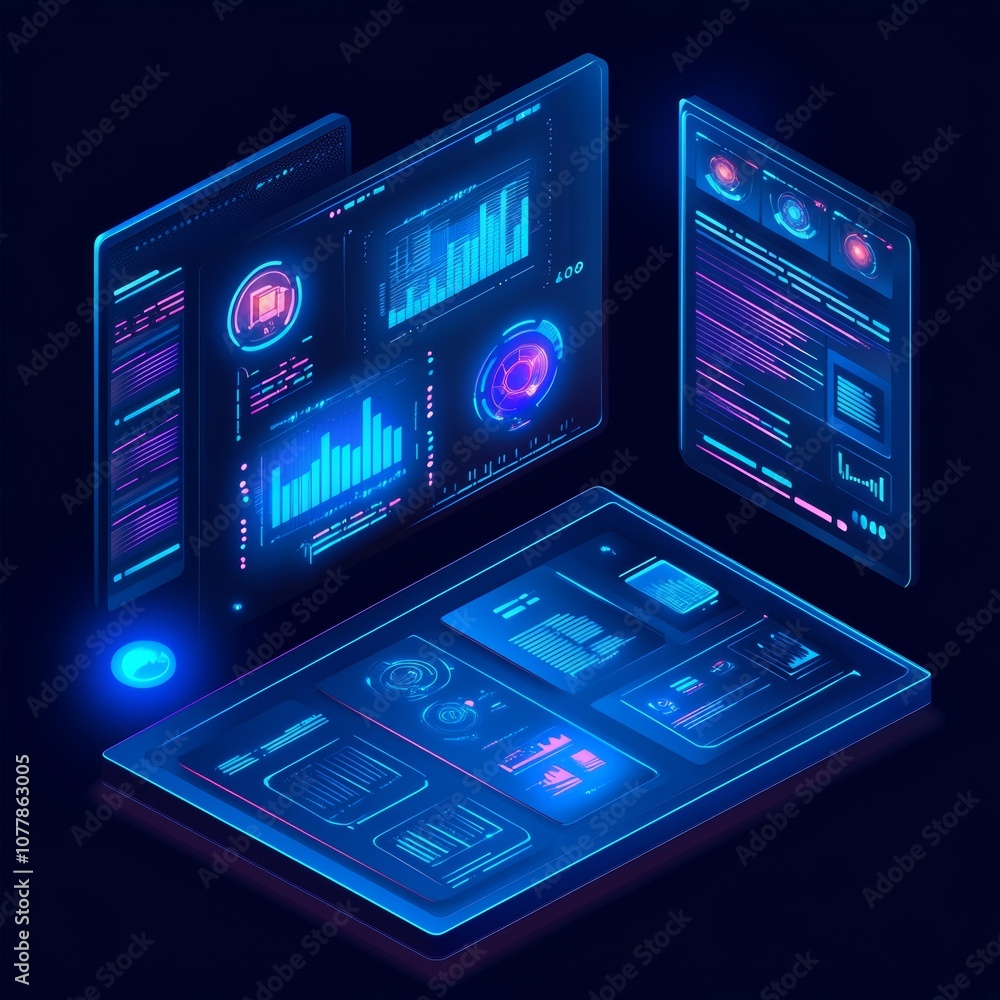 Interface Schemes Background an isometric vector image about Design of an AI interface to provide ...