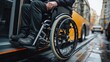 © Horsi - Man in Wheelchair Boarding a Bus