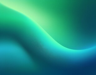 Soft, natural green and blue gradient creates a minimalist, abstract design